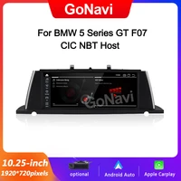 gonavi 10 25 %e2%80%98%e2%80%99 apple carplay screen android auto for bmw 5 series gt f07 car radio cic nbt host head unit touch screen display