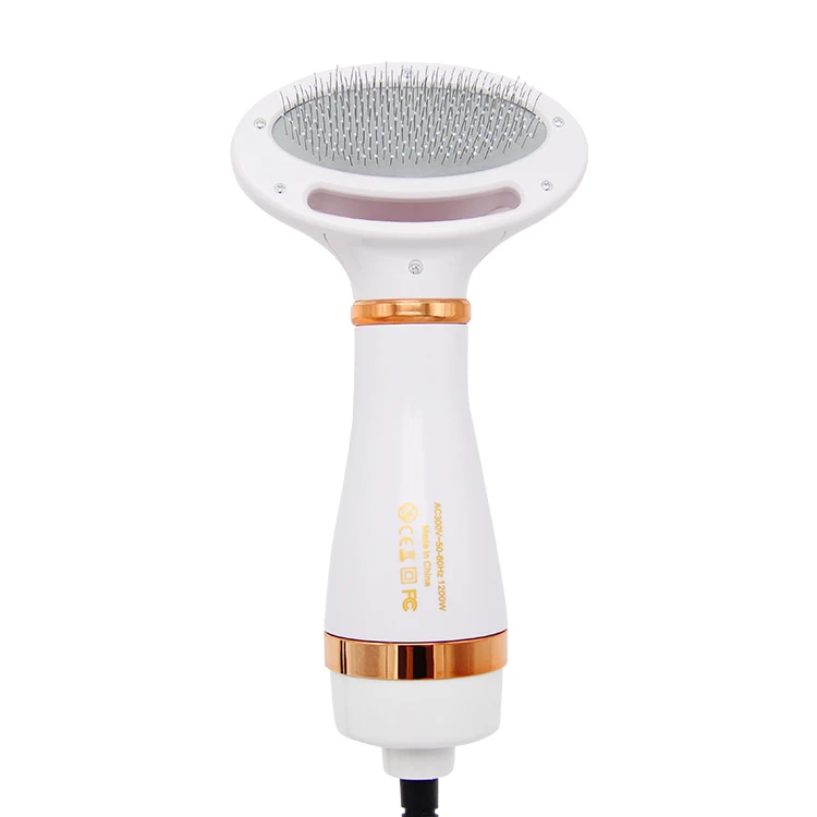 

2 in 1 Pet Hair Dryer Self Cleaning Slicker Brush Portable & Quiet Grooming Professional Pet Blow Dryer for Small Medium Dog Cat