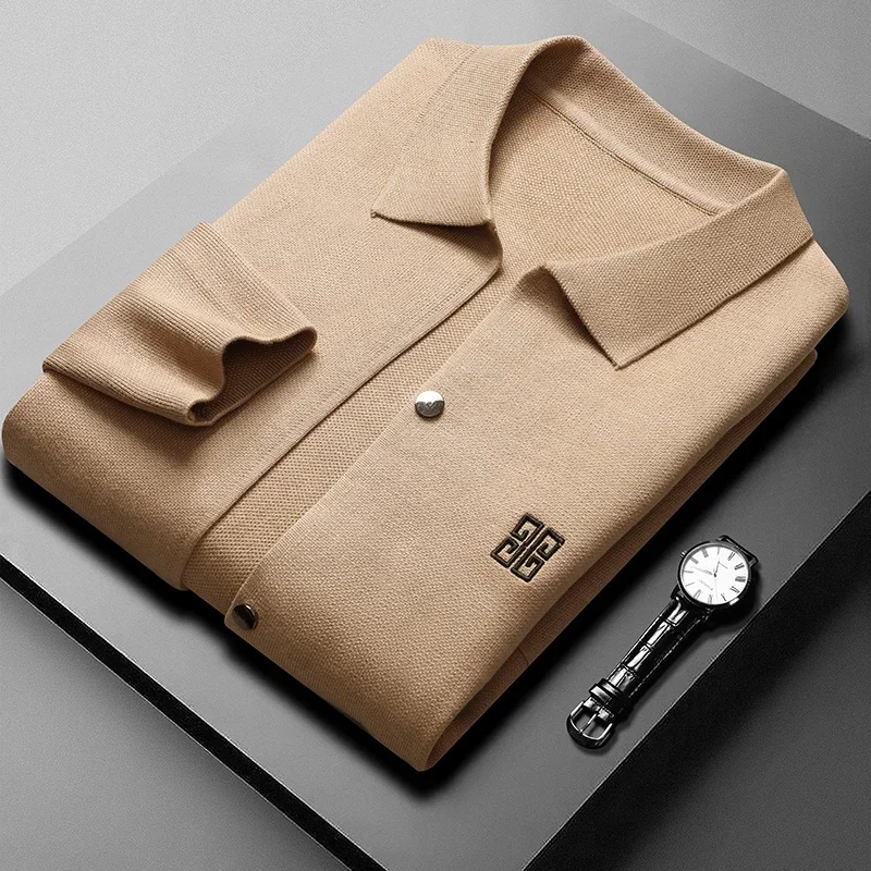 Осень-зима новый мужской свитер кардиган классический бренд мужская карманная