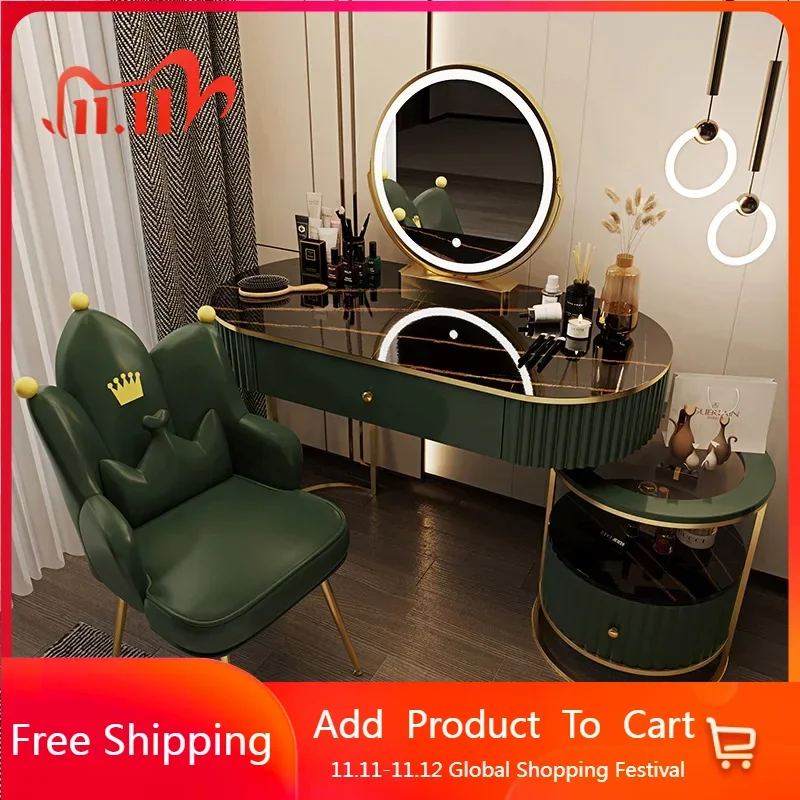 

Drawer Chair Dressing Table Shelf Container Items Toilet Dressing Table Makeup Vanity Living Room Penteadeira De Maquiagem Desk