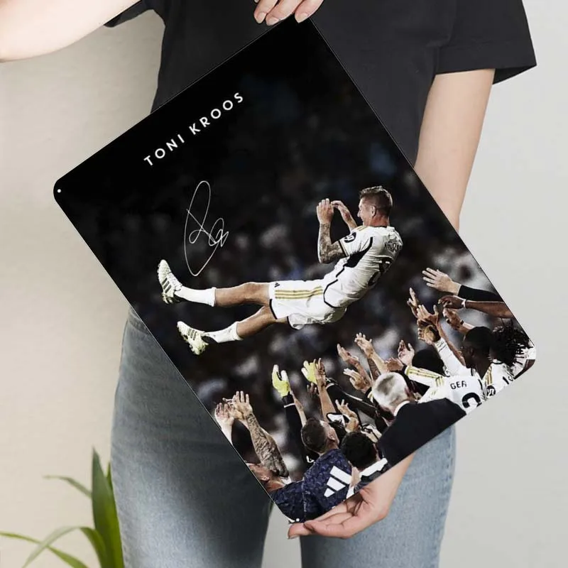 Toni Kroos футбольный праздничный знак спортивный металлический плакат украшения
