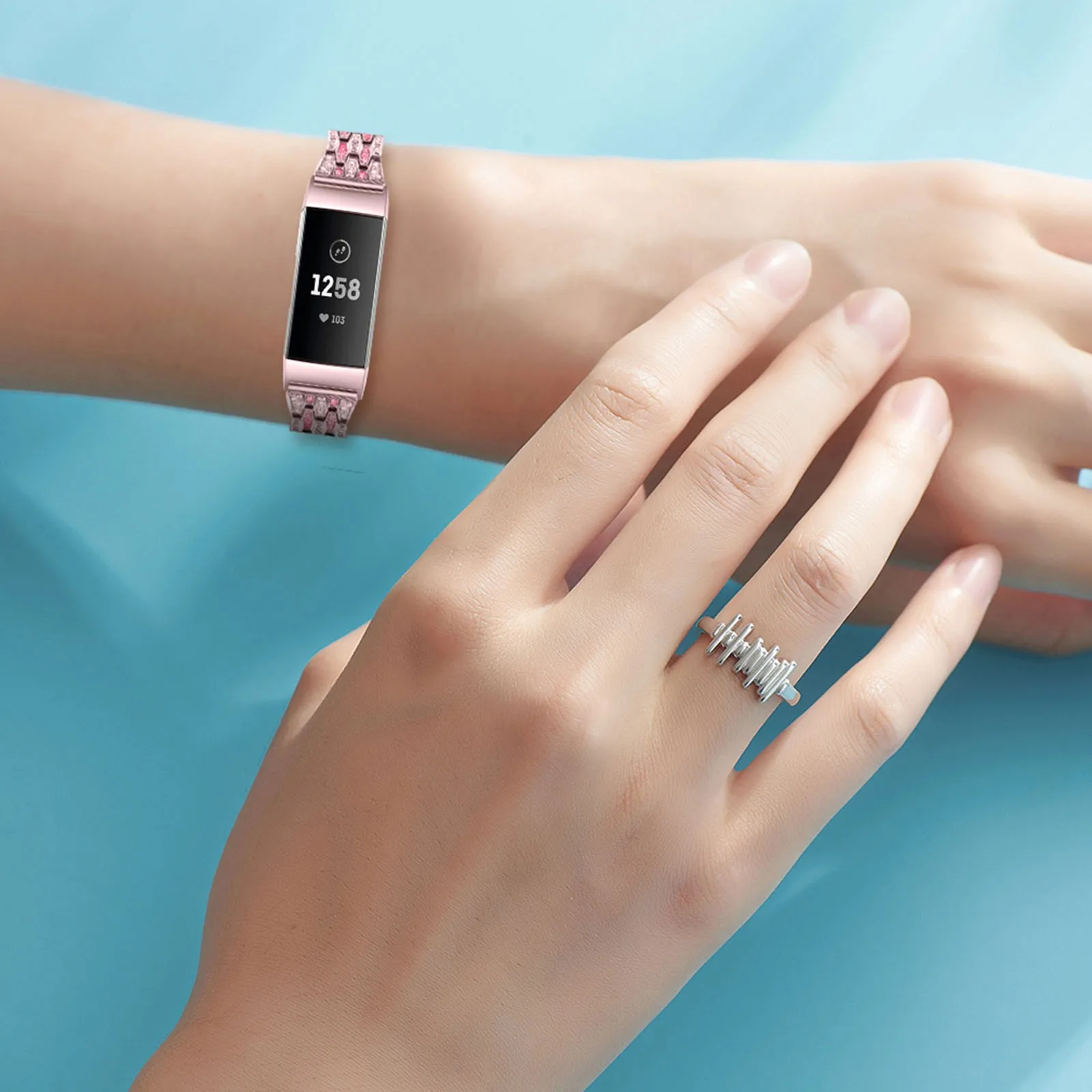 Высококачественный стильный ремешок подходящий для Fitbit Charge 3 браслет из