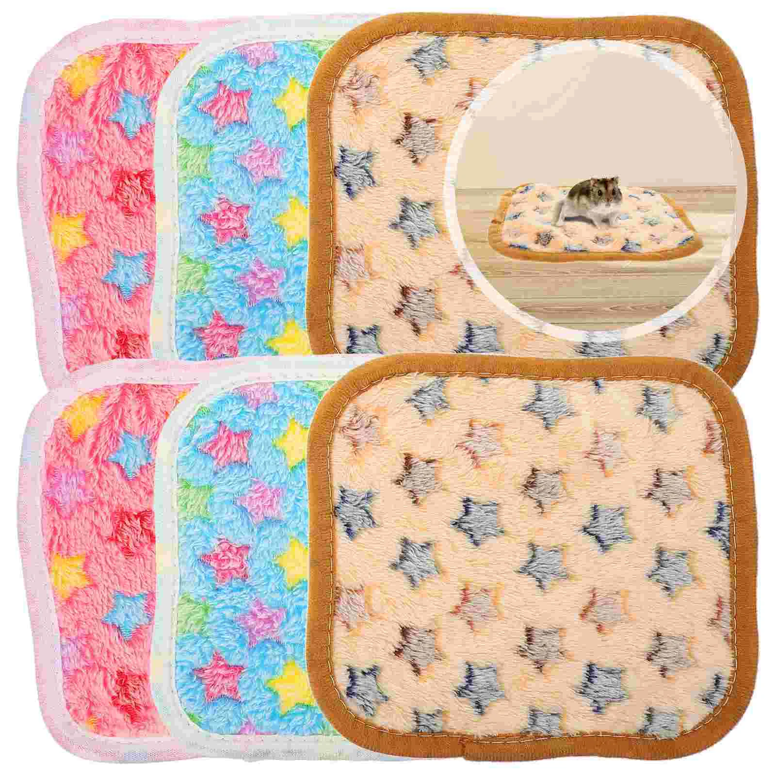 

Hamster Mat Bed Cage Guineaanimal Ferret Padplush Accessories House Liner Pet Rabbit Cave Warm Soft Bedding Fleece Hideout