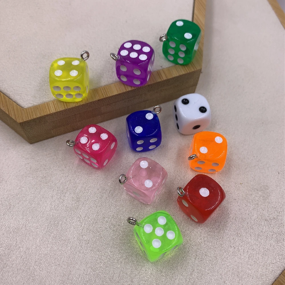 

Transparent Dice Charms Simulation vodka bottle Necklace Keychain Pendant DIY Making Accessories 10 PCS