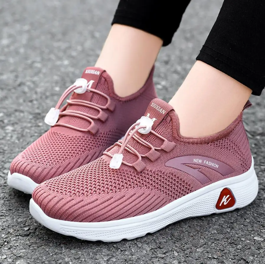 Women's Sport Shoes Breathable Lightweight Ladies Running Sneakers Walking Shoes Jogging Comfortable Soft Shoes Zapatillas