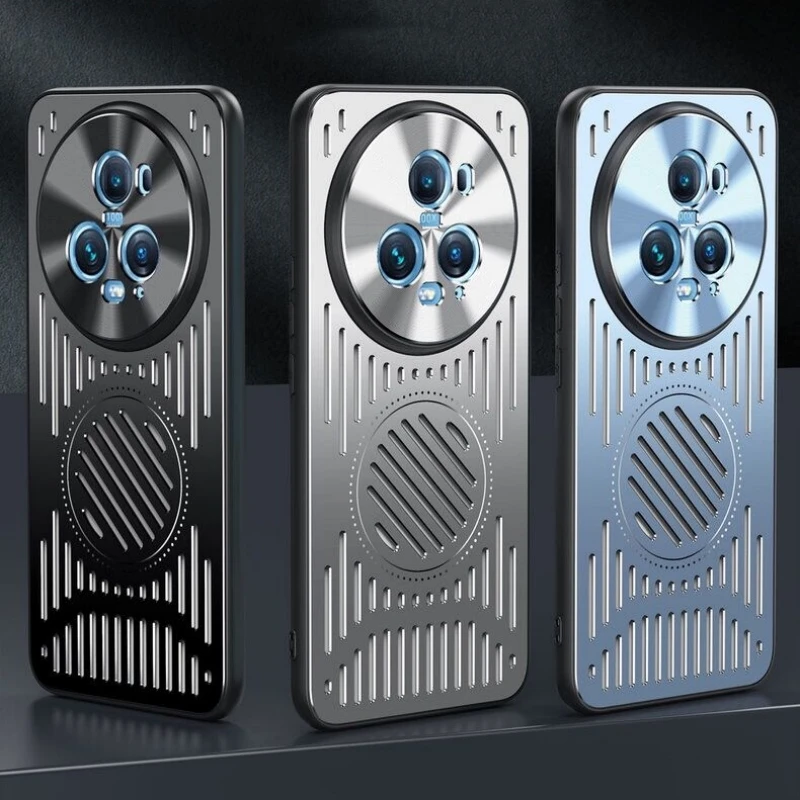 Для Honor Magic 5 Pro Чехол металлический с силиконовым охлаждающим покрытием из ТПУ