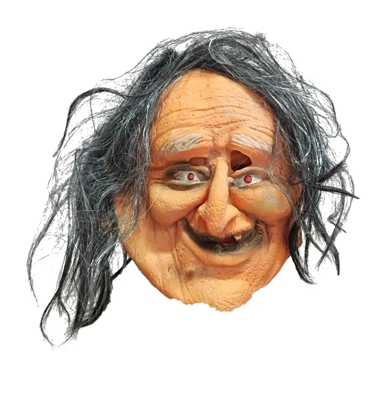 

2019 Thriller Mask Ghost Festival Atmosphere Arrangement Ugly Granny Mask Performance Props Party Supplies Halloween Decoration