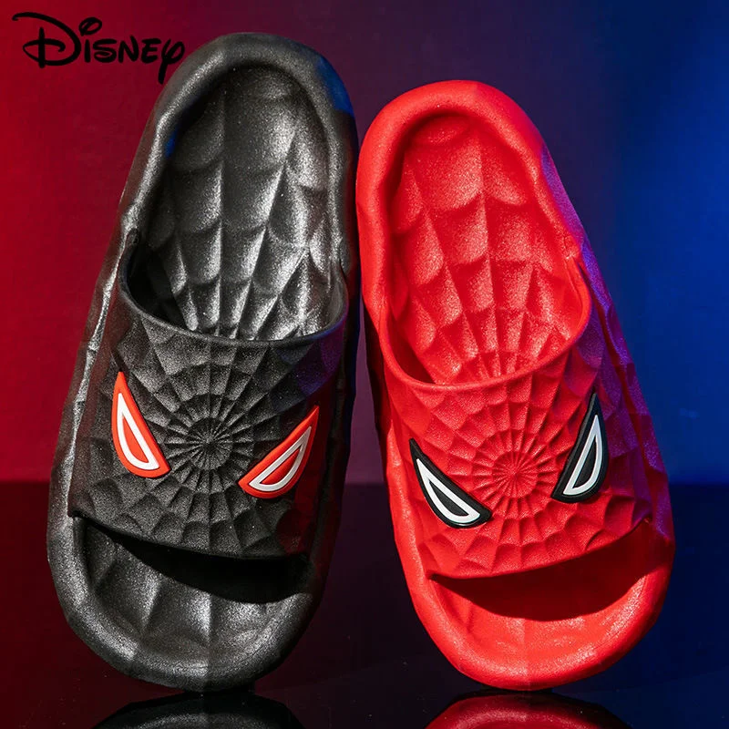 

Модные детские сандалии Disney 2022 с мультяшным рисунком, шлепанцы для студентов, пауков, мужские шлепанцы, модные крутые шлепанцы для всей семь...