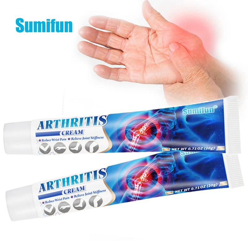 

Sumifun 20g Anti Arthritis Joint Pain Relief Ointment Tenosynovitis Sports Care Cream Hand Wrist Finger Herbal Therapy Plaster