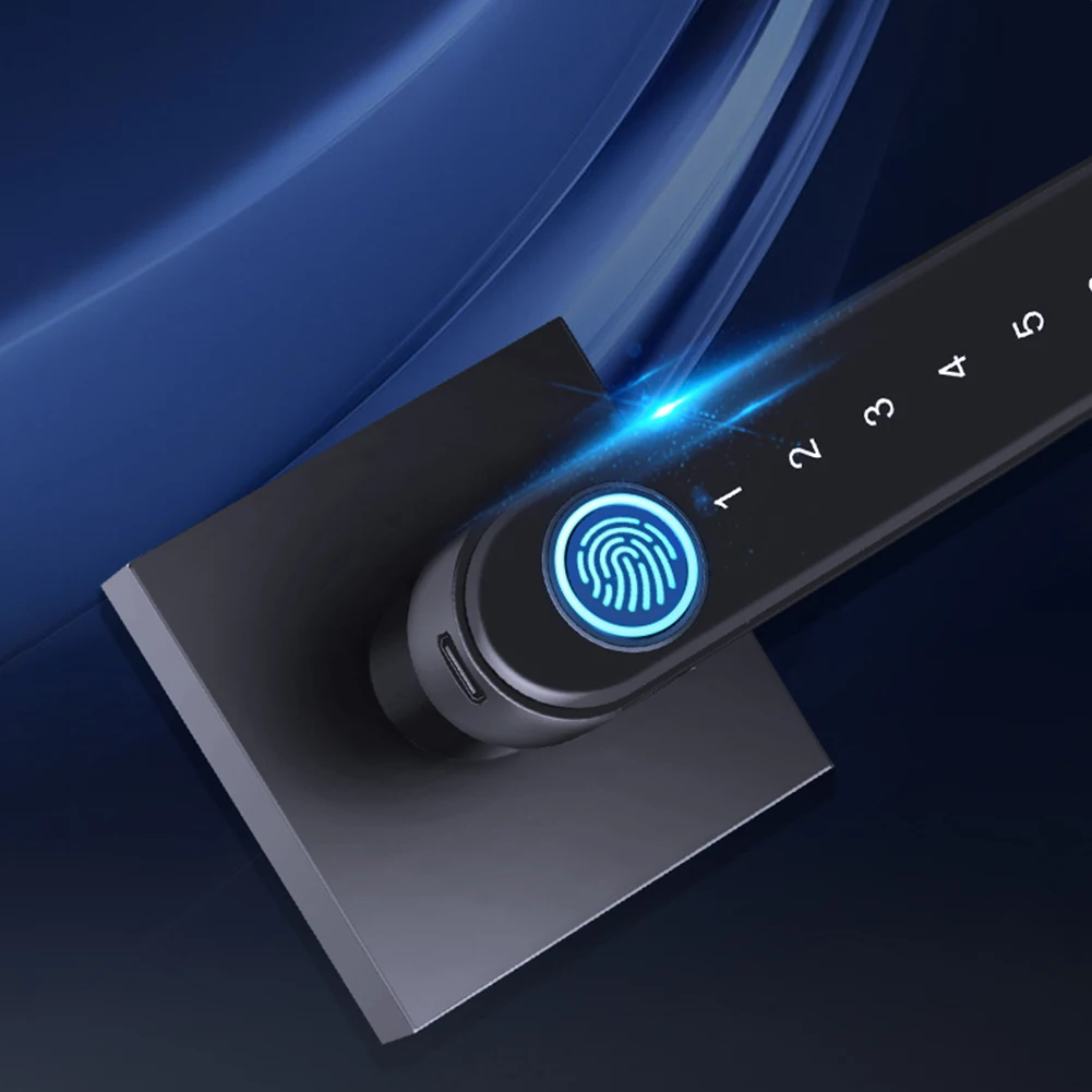 

Smart TTLock App Control Biometric Fingerprint Password Household Lever Handle Lock Electronic Door Locks for Home Door Lock