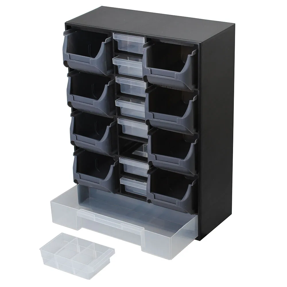 

Wall-mounted Parts Box Combined Multi-grid Drawer Type Component ToolBox Building Blocks Screw Storage Box Tool Case