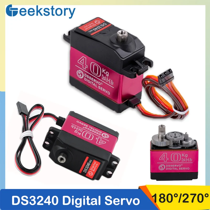 1 шт./2 шт./4 шт. 40 кг цифровые сервоприводы DS3240 180 ° /270 Вращение с большим крутящим