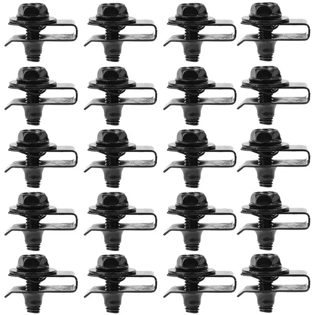 

20/10 шт. болты кузова автомобиля, U-образные гайки, зажимы, крышка двигателя, защита от брызг, бампер, вкладыш крыла, фиксатор, крепеж, заклепка, винт