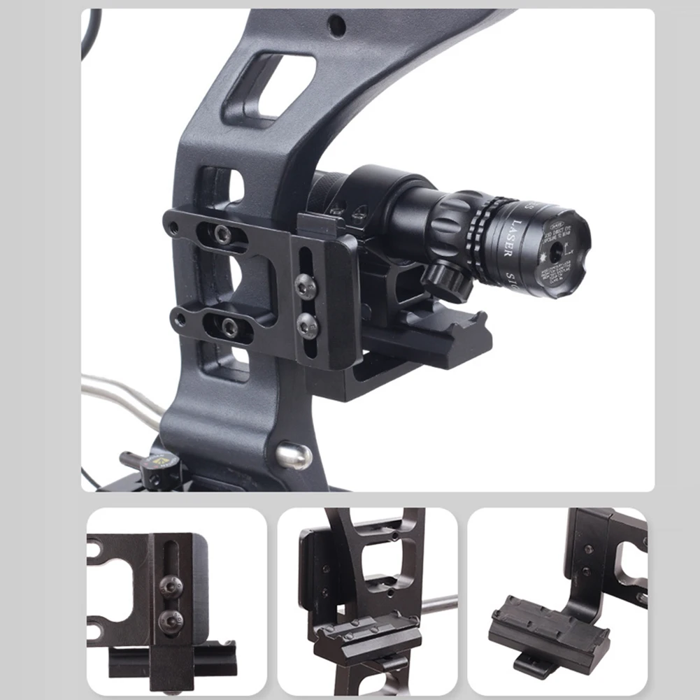 

Compound Pulley Bow Sight Bracket 1 Piece 138.2g Aluminum Alloy Black CNC Processing Compound Recurve Bows Outdoor