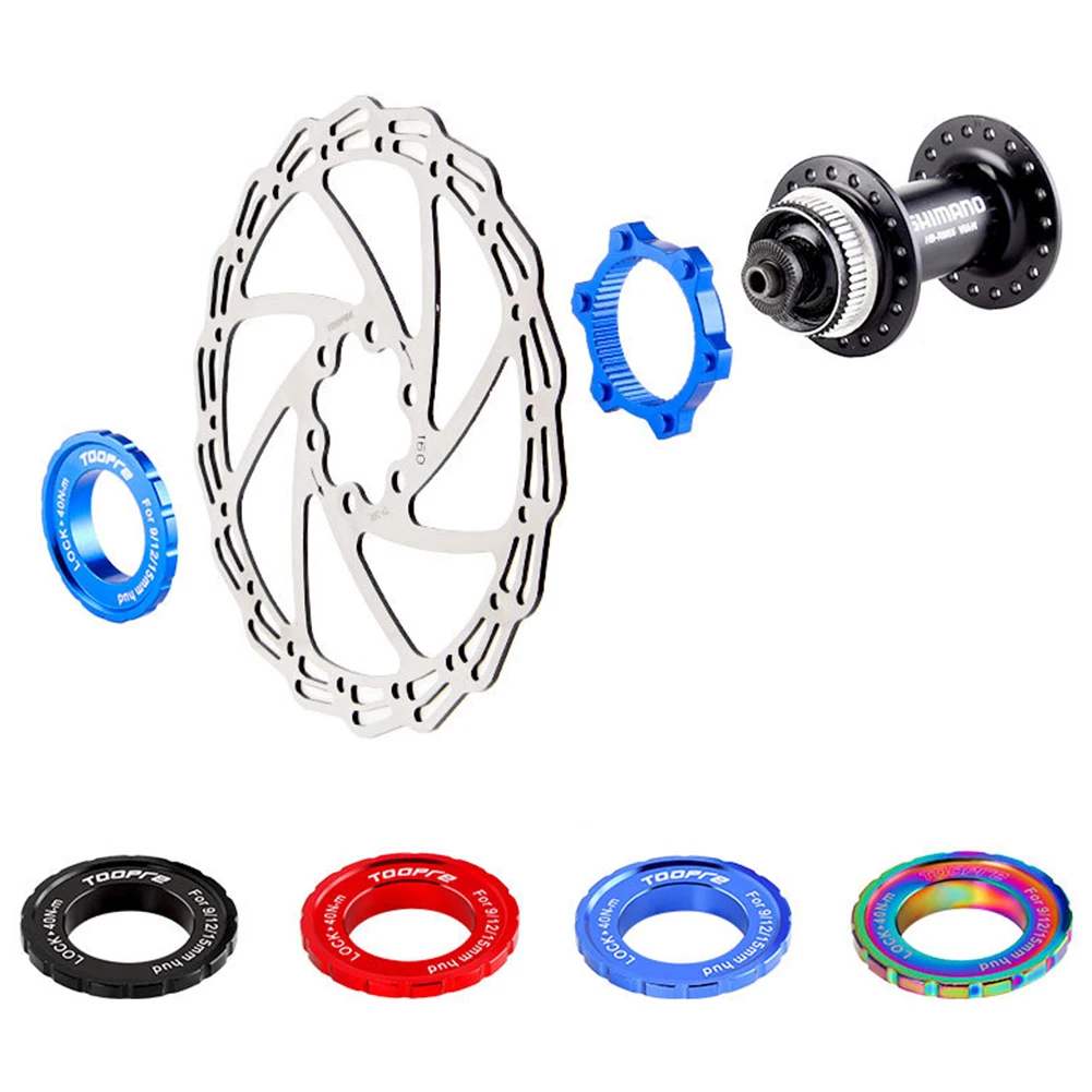 

Bicycle Centerlock 6-Hole Adapter Center Lock Conversion 6 Hole Bike Disc Brake Seat Rotor Hub Aluminum Alloy Cycling Accessorie