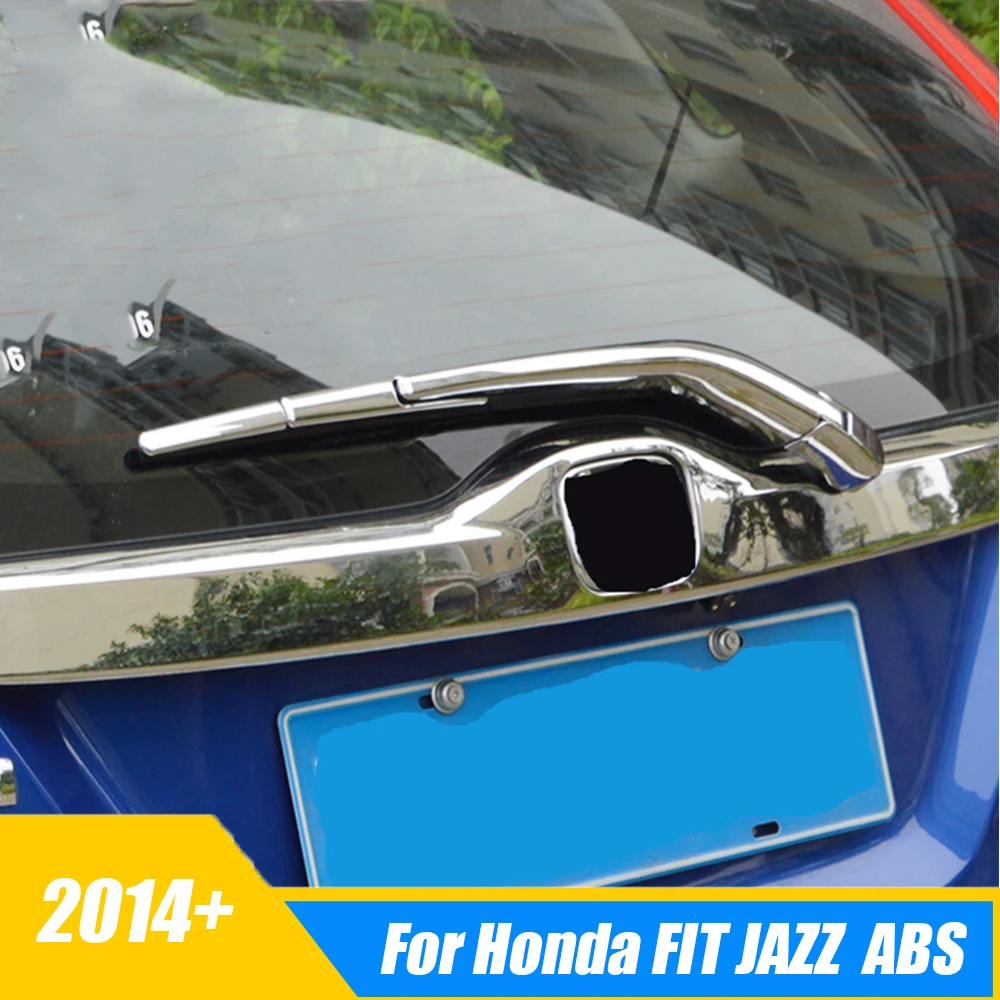 

ABS Chrome For Honda FIT JAZZ 2014 2015 2016 2017 2018 car rear Wiper strip frame cover trim strip accessories car styling 4pcs