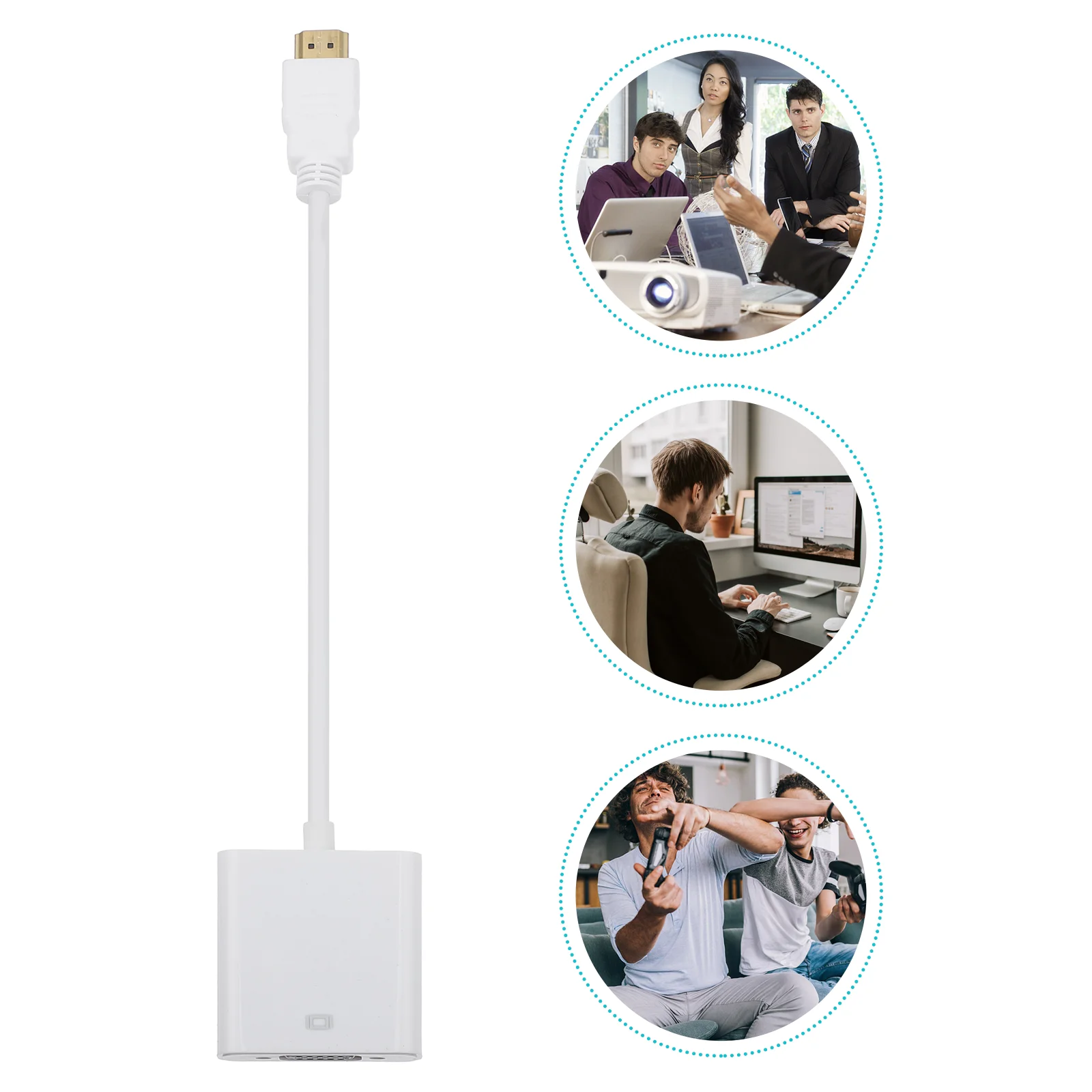 

Vga Cable Video Cable Adapter Video Converter Multifunction Video Output Adapter Adapter Cable Abs Converter Office Supplies