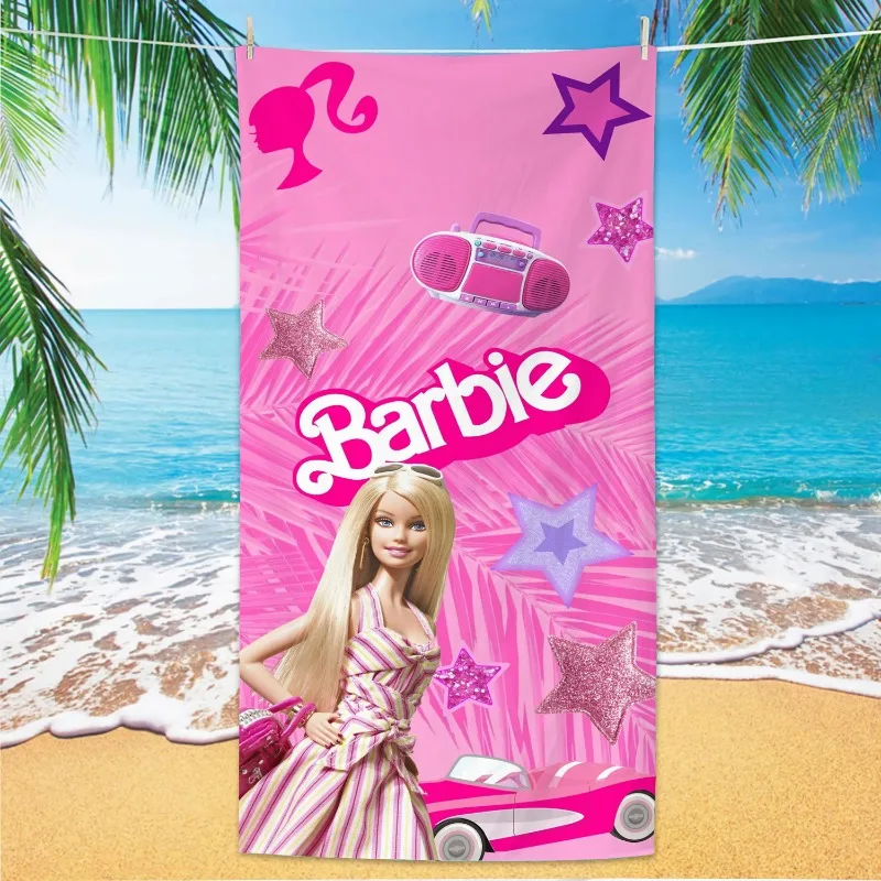 Пляжное полотенце из аниме принцесса Барби декор для ванной душа комнаты поездки