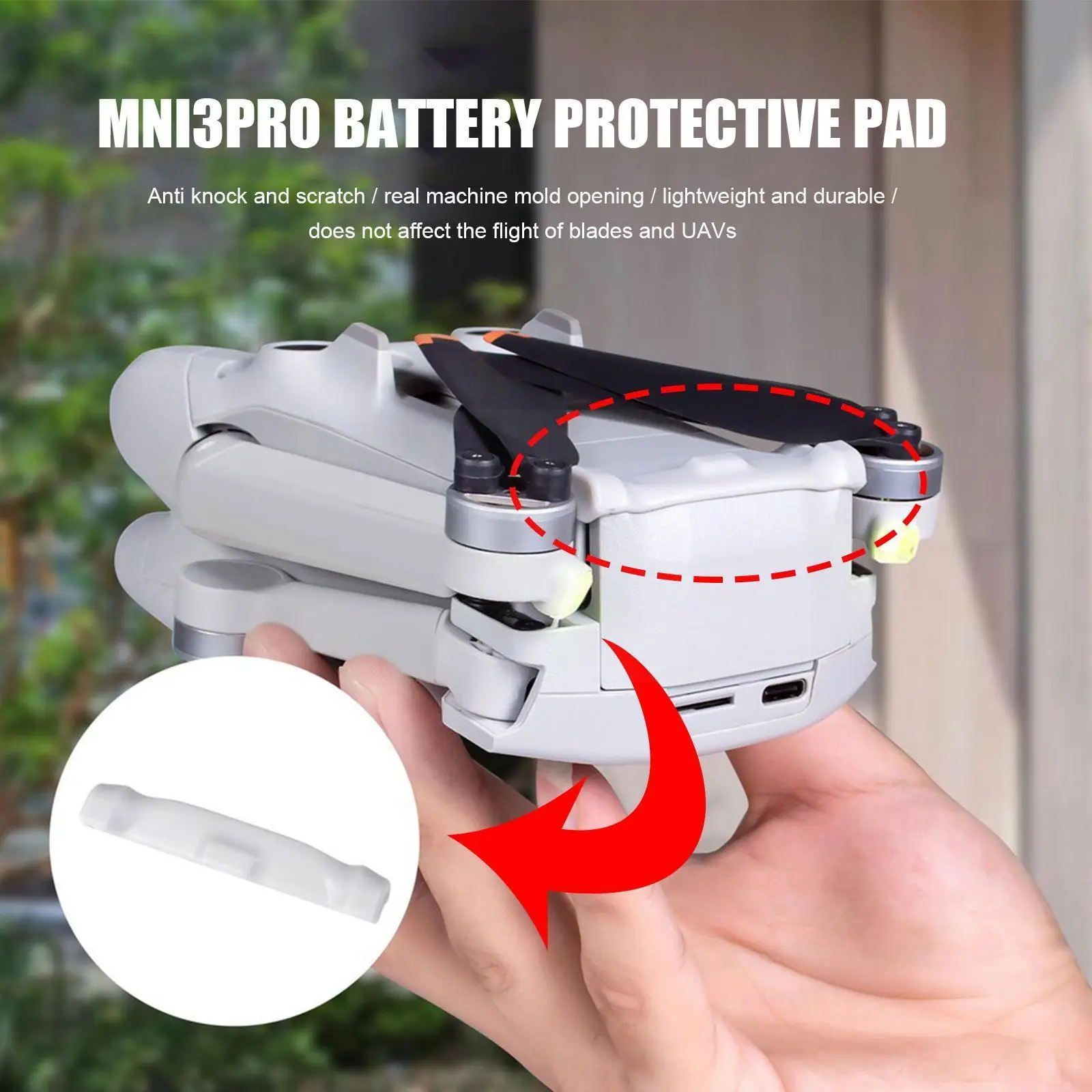 

Bottom Fuselage Pad For DJI Mavic Pro RC Drone Accessories Anti-scratch & Anti-wear Protection Parts 3pcs H0D6