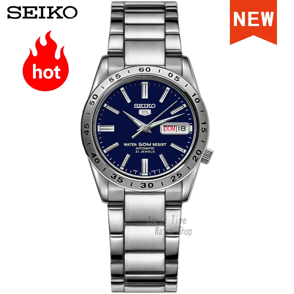 

seiko watch men 5 automatic watch to Luxury Brand Waterproof Sport men watch set waterproof watch relogio masculino