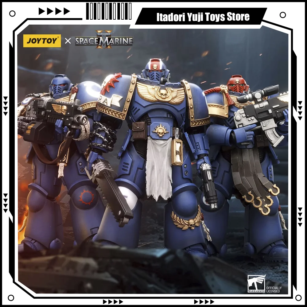 JOYTOY Warhammer 40K Фигурка Аниме Uitramarines Lieutenant Titus Gadriel Brother Chairon Joint Подвижная фигурка