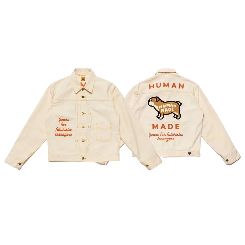 

HUMAN MADE 22SS WORK JACKET Fadou Dog Embroidery Couple Jacket Coat