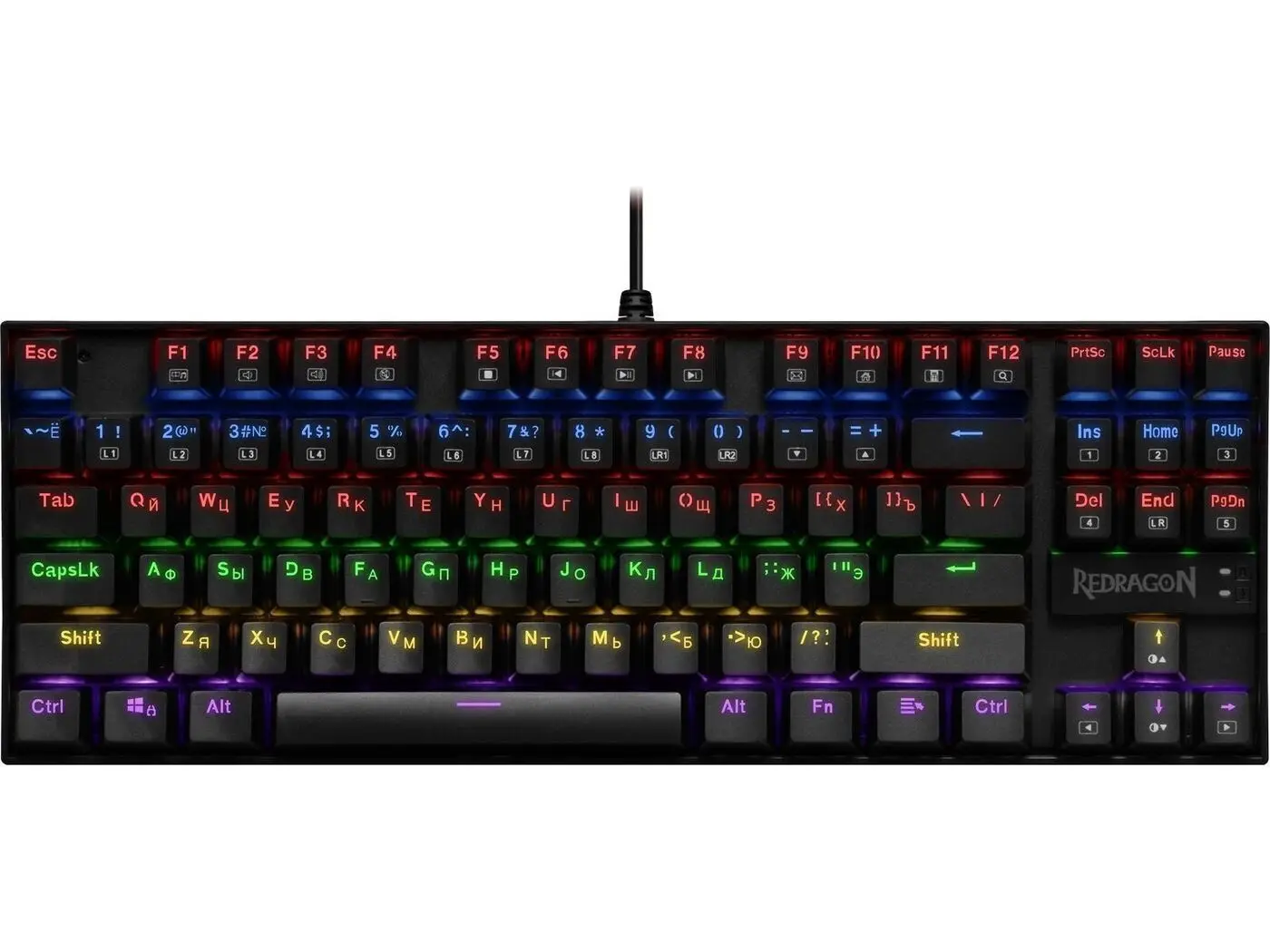 

Игровая клавиатура механическая Redragon Kumara, подсветка