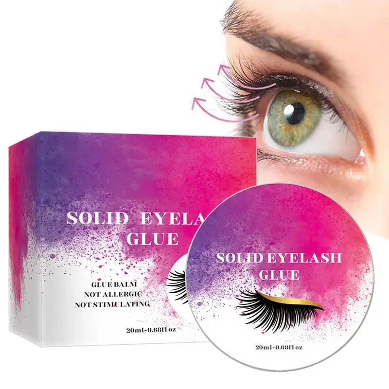

Waterproof Eyelash Glue Solid Eyelash Glue Quick Dry Lash Glue Strong Hold False Eyelash Glue Lash Glue Eyelash Adhesive