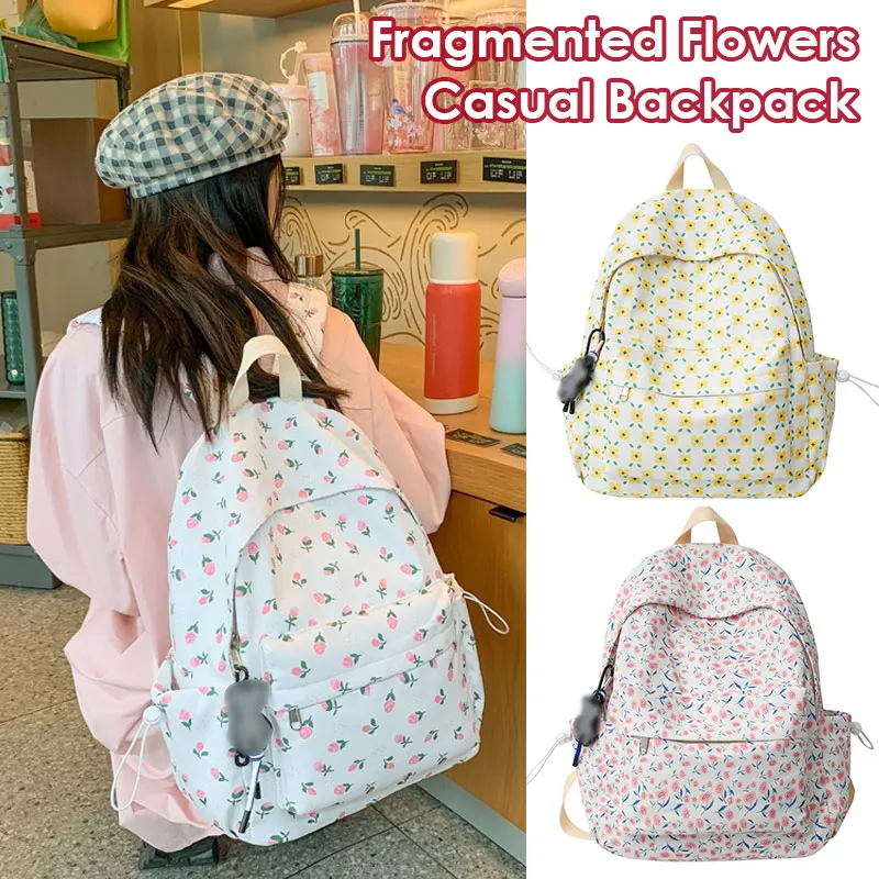 Girls Backpack School Shoulder Bags Teenage Students Fashion Vintage High School Backpack Cute Girl Fashion Japanese Series