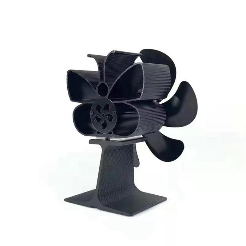 

6 Blades Non Electric Fireplace Fan for Home Wood Log Burning Stove Fireplace Circulating Warm Air Saving Fuel Large