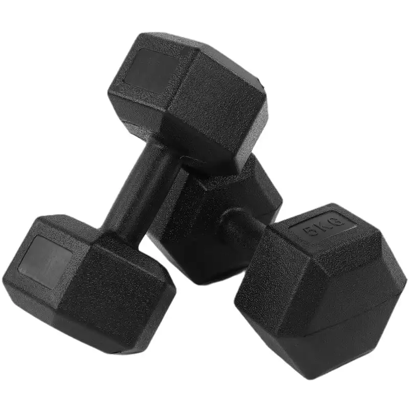 

11, 16, 22 Lbs. Barbell Hex Dumbbell Weights Set of 2 Hex Rubber Dumbbell with Metal Handles Strength Training, Full Body Worko