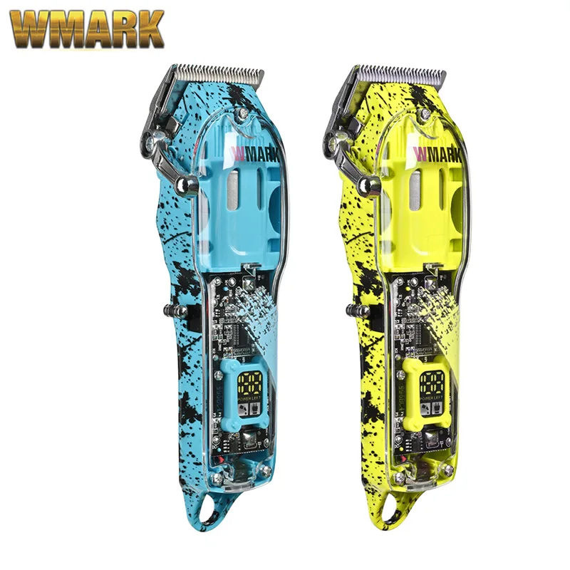Transparent Style Rechargeable Clipper Cord & Cordless Hair Trimmer With Fade Blade