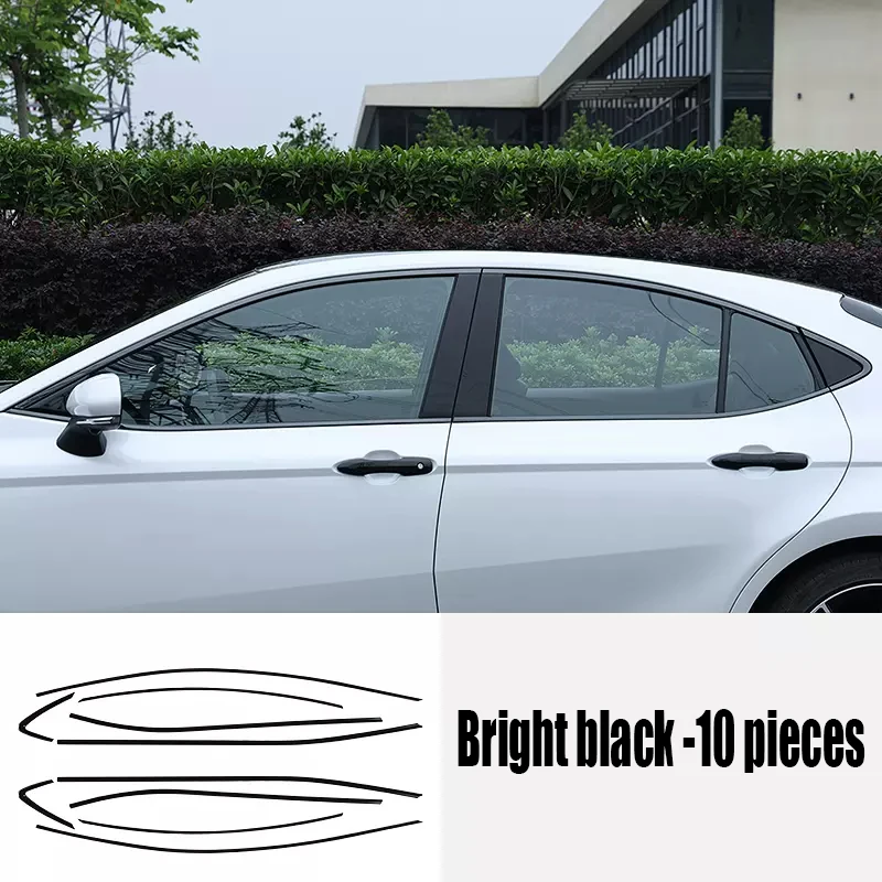 

Для Toyota Camry XV80 2024 украшение из нержавеющей стали с яркими черными полосками