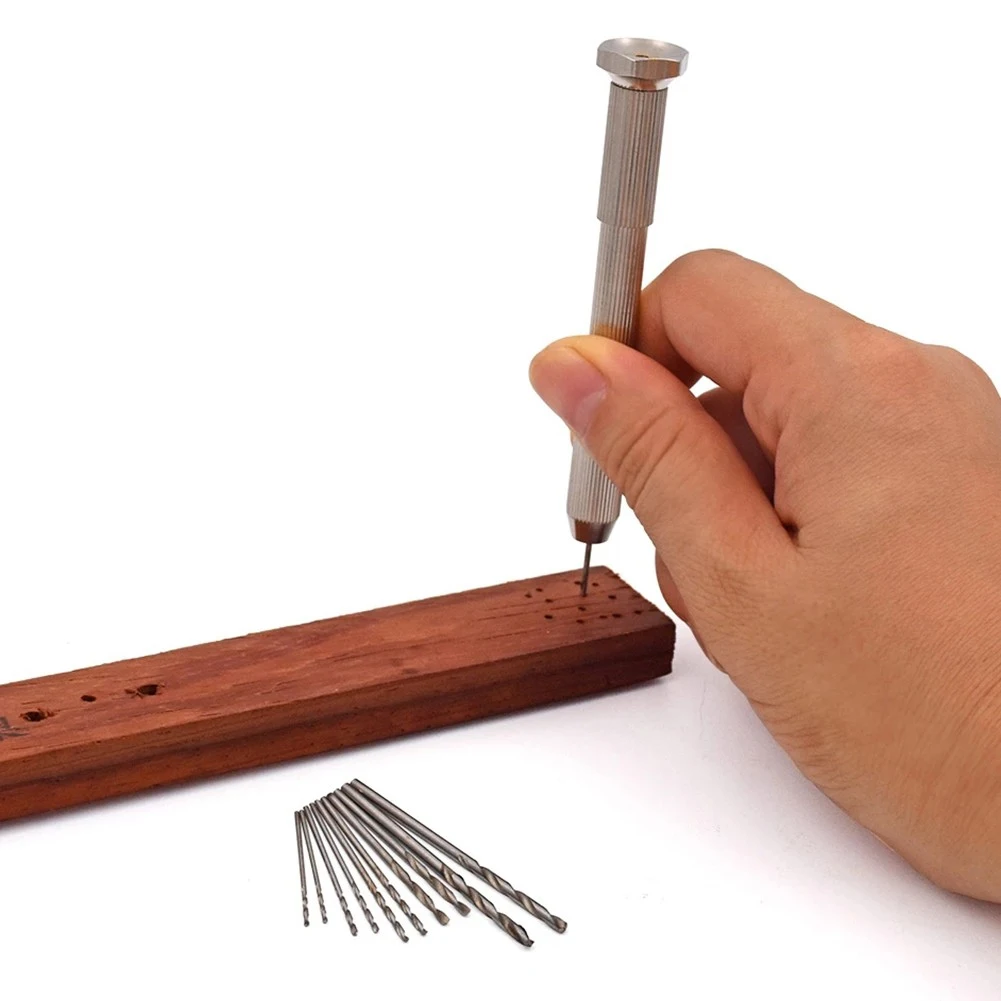 

11PCS HSS Twist Drill Bits 0.8-3mm Mini Micro Drill Bit Set Aluminum Hand Drill Model Craft Mini Drill Bit Accessories