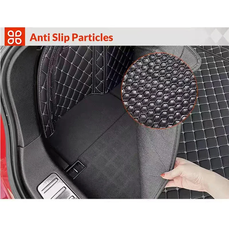 Фото Коврики в багажник автомобиля для Renault Captur 2014-2018, автомобильные аксессуары, коврики из искусственной кожи для салона автомобиля №4