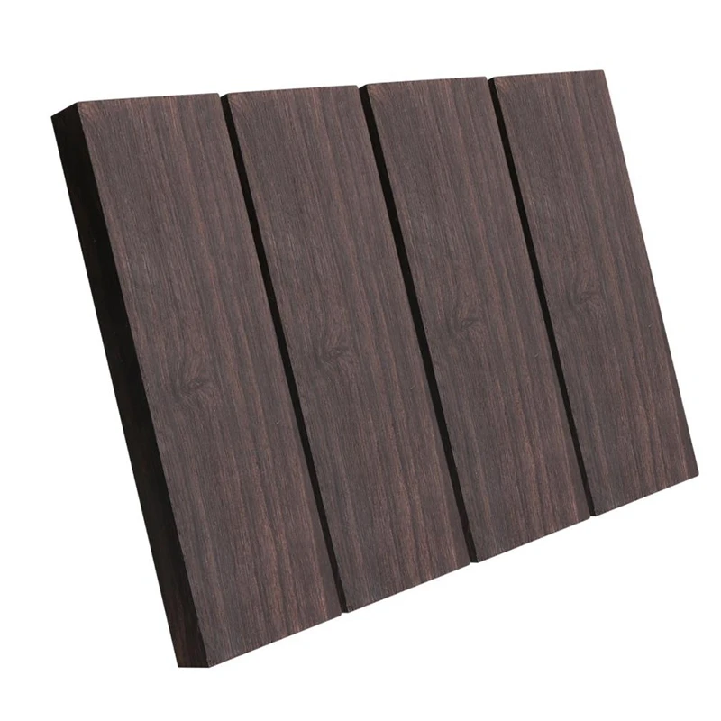 

4 Pcs Black Ebony Lumber Wood Timber Handle Plate For Music Instruments DIY Tools 3/8 Inch X 1.5 Inch X 5 Inch