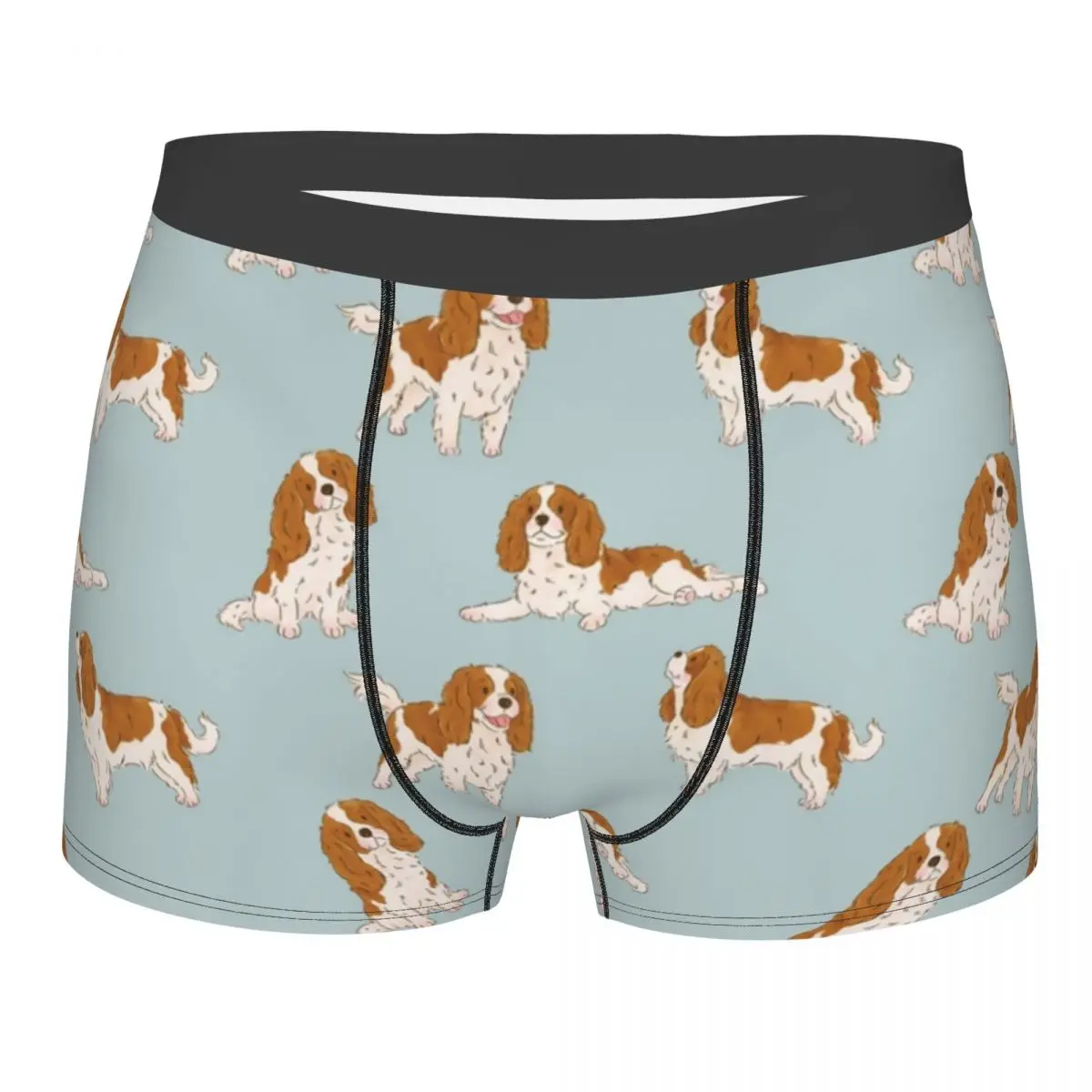 

Men's Blenheim Cavalier King Charles Spaniel Underwear Dog Sexy Boxer Shorts Panties Male Mid Waist Underpants