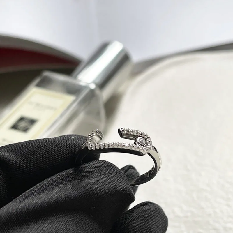 

French luxury fashion brand jewelry 925 Sterling Silver Wedding ring Messik a rings Couple Gift
