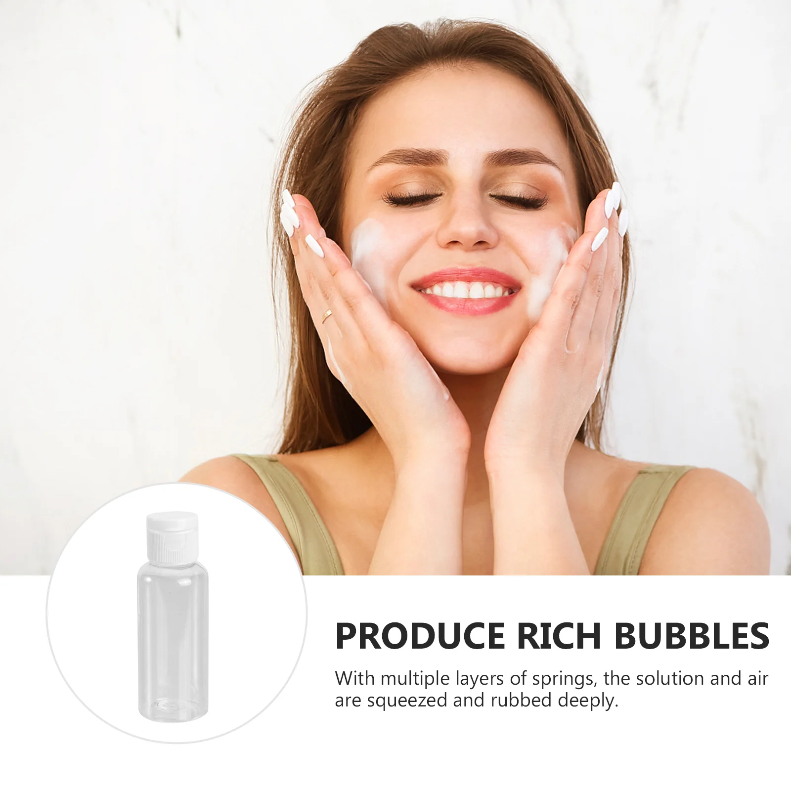 10 шт. контейнер для шампуня лосьон сеareted бутылки прозрачные