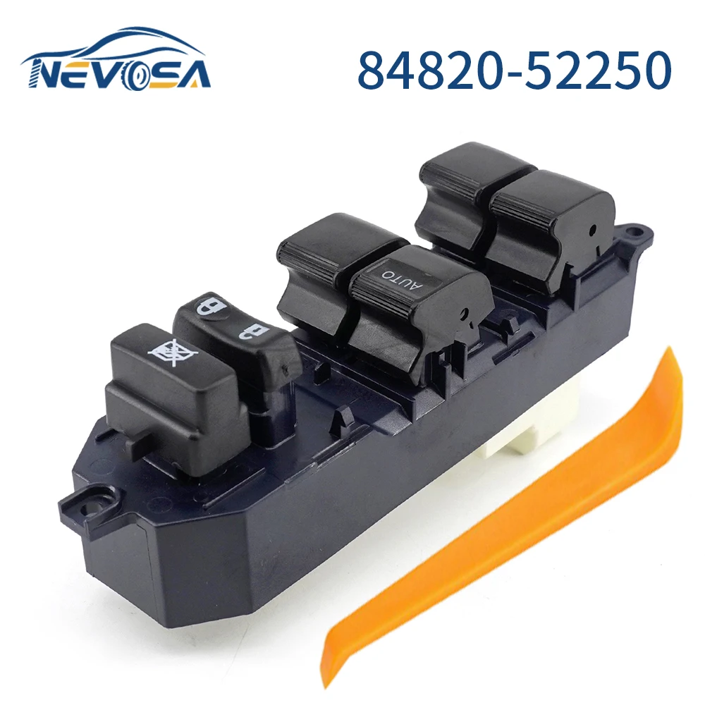 

NEVOSA 84820-06070 8482006070 LHD For Toyota Yaris Camry Tacoma Master Power Window Switch 84820-06071 84820-33270 84820-52250