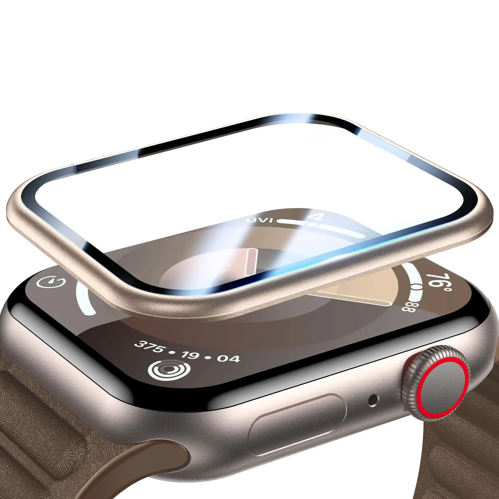 Защитная Пленка Для Экрана Apple Watch Полное Покрытие Закаленное Стекло Серии 9/8/7/6/5/4