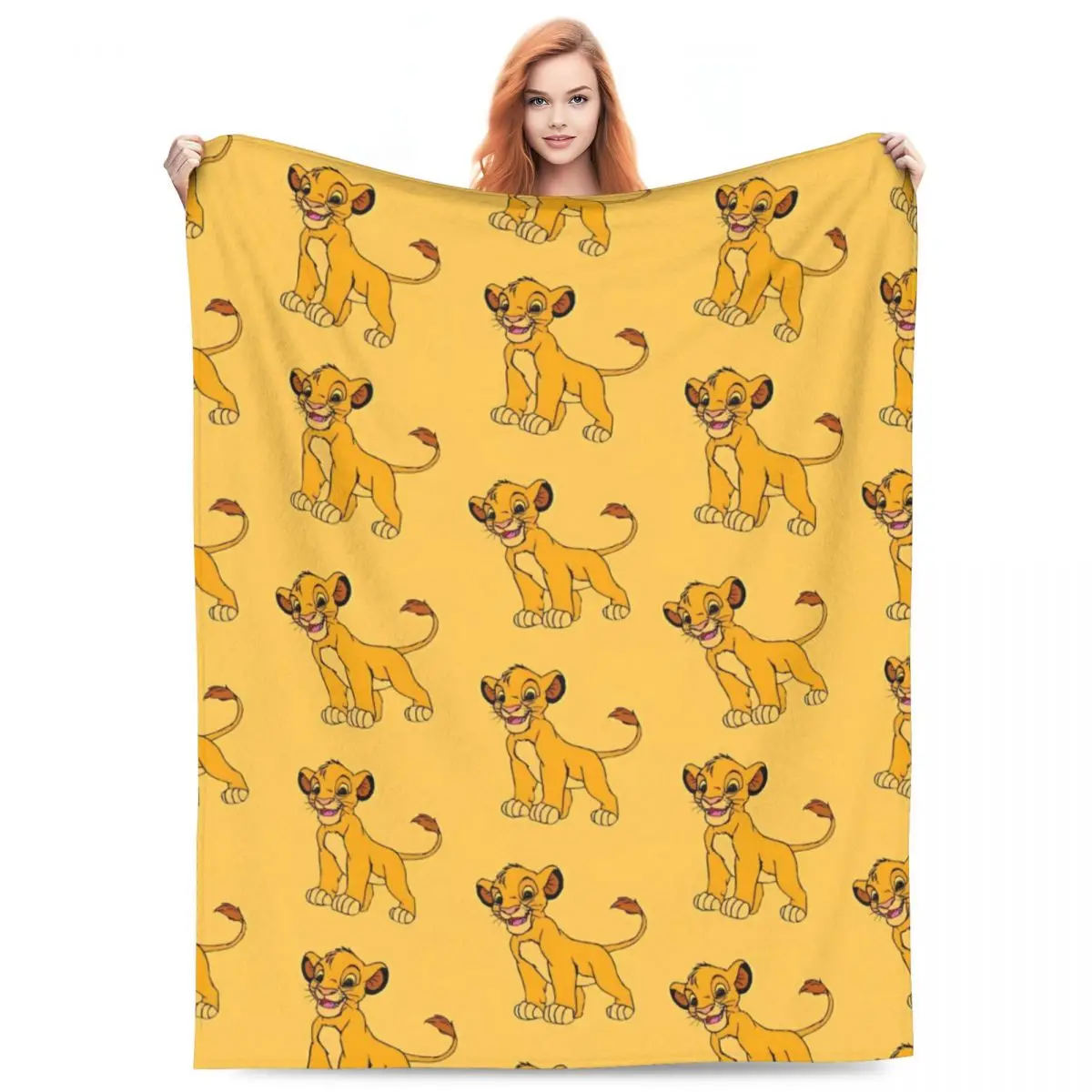 Симба Король Лев одеяла теплое плюшевое покрывало с принтом для дивана стула