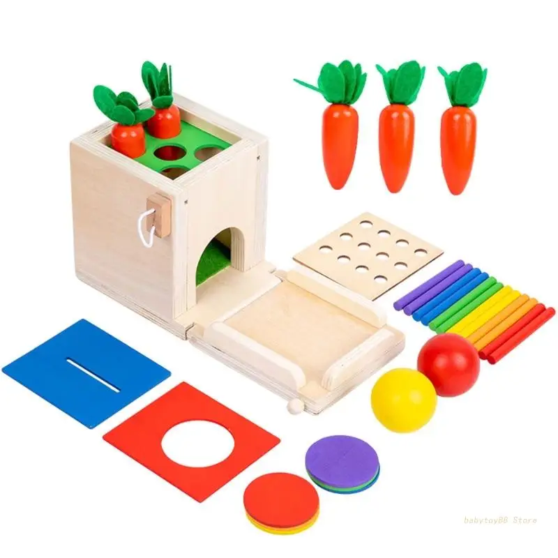 

Коробка Монтессори Y4UD, игрушка для малышей, игровой набор, коробка для монет, тянущаяся Детская обучающая игрушка