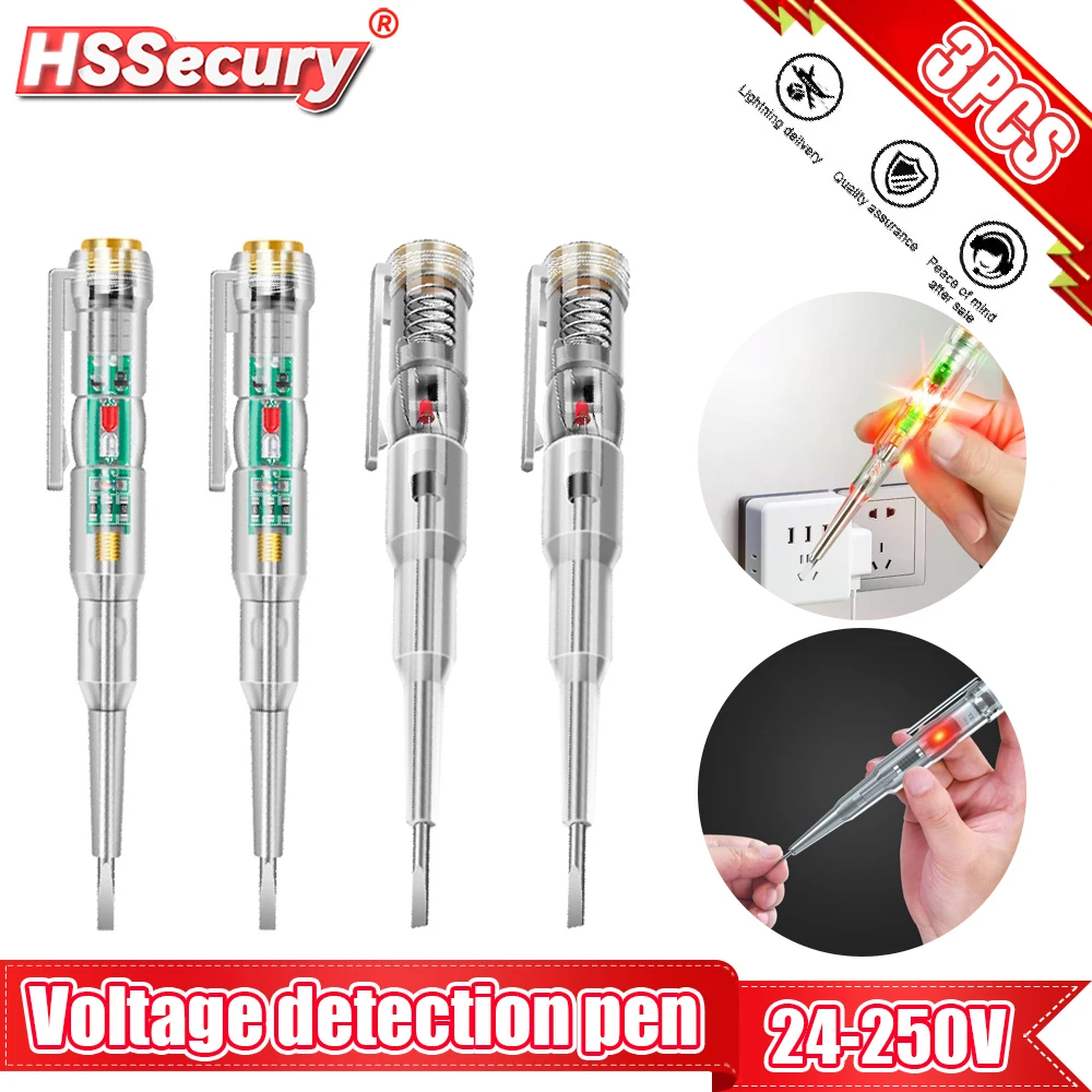 1/2/3/шт. Интеллектуальный индукционный индикатор напряжения 24-250 В тестер цепи
