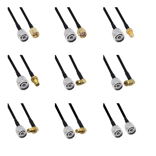 

Кабель RG58 50 Ом TNC штекер к SMA штекер и гнездо разъем WiFi антенна Удлинительный кабель