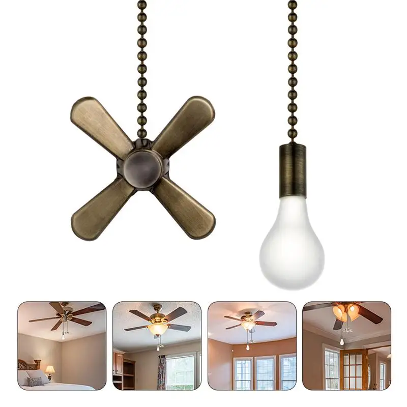 

2pcs Ceiling Fan Chain Useful Fan Chain Pendant Pulling Switch Ceiling Fan Chain Fan Pendant
