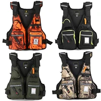 waterproof life jacket fishing vest photography reflective life vest multi pockets fishing survival backpack safety jacket