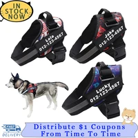 pet harness reflective breathable adjustable for dog vest patch outdoor walking dog supplies drop shipping dog harness multiple