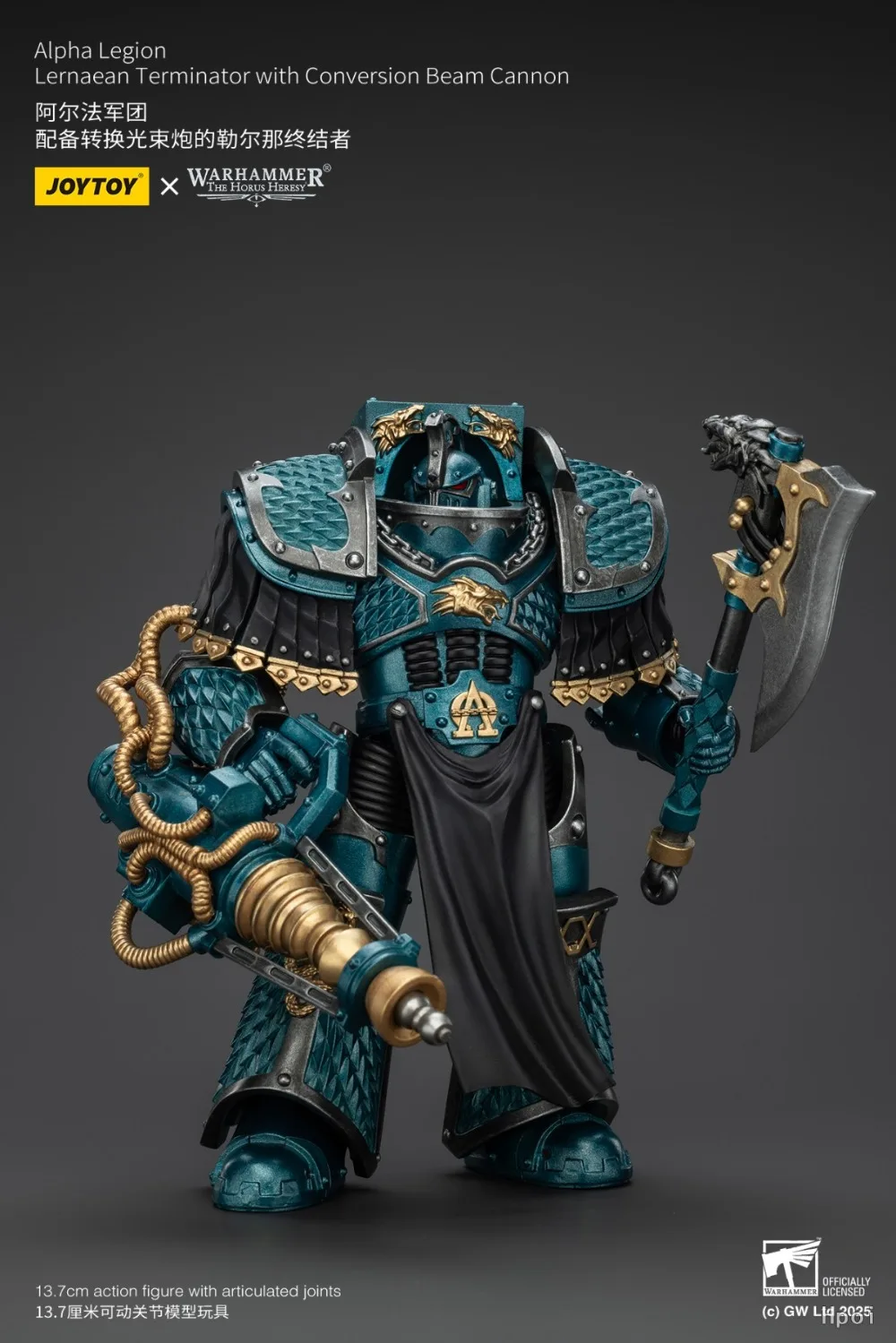 Фото 100% Оригинальный, подлинный JOYTOY Warhammer: The Horus Heresy Lernaean Terminator с конверсионной пушкой-лучом. Быстрая доставка. №4