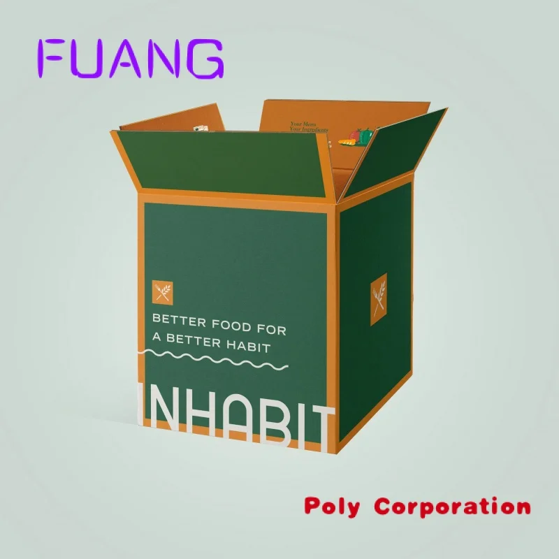 Outside Inside Full Color Custom Printing 5 Layer Corrugated Carton Box Foldable Recycle Shipping packing box for small business
